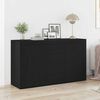 vidaXL Sideboard Black Oak 47.24 x 14.17 x 27.17 in Engineered Wood