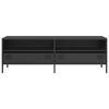 vidaXL TV Cabinet Black Cold-rolled steel Standard Adjustable Feet