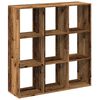 vidaXL Room Divider Bookcase Old Wood Engineered Wood Medium