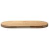 vidaXL Table Top Oak Solid Oak Wood Medium Durable Table Top Oval