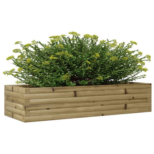 vidaXL Garden Planter Treated Wood Treated pinewood 43.3 x 15.7 x 9.1 in