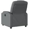 vidaXL Recliner Chair Gray Faux leather Standard size