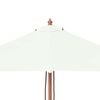 vidaXL Garden Parasol Sand Laminated bamboo and hardwood, Polyester