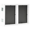 vidaXL Trifold Photo Frame White MDF and PS (polystyrene) Medium