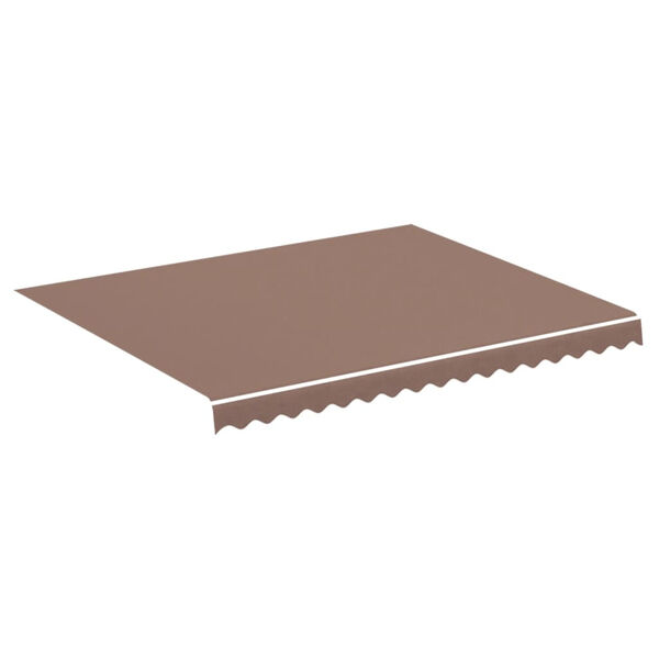 vidaXL Replacement Awning Fabric Brown 100% Polyester with PU coating