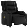 vidaXL Electric Massage Recliner Chair Black Faux leather, Metal, Plywood