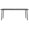 vidaXL Dining Set Dark gray Steel with e-coated and powder-coated finish