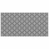 vidaXL Outdoor Rug ARAKIL grey and white 118.1" x 236.2" PP