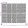 vidaXL Room Divider 5-Panel Brown 80.7x70.9" Water Hyacinth
