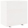 vidaXL Garden Planter White Solid pine wood Medium Planters