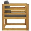 vidaXL Garden Lounge Set Dark Grey Solid Acacia Wood Modular 8-piece set