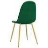 vidaXL Dining Chairs 4 pcs Dark Green Velvet