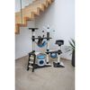 Kerbl Cat Tree Anthracite, Blue, White Wood, Polyester, Sisal Medium