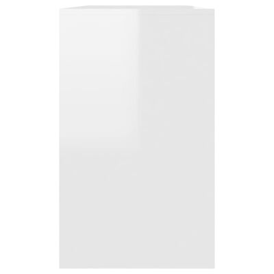 vidaXL Sideboard High Gloss White 47.2"x16.1"x29.5" Engineered Wood
