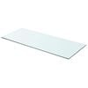 vidaXL Glass Panel Set of 2 Clear Tempered glass 27.6x11.8 in