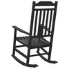 vidaXL Rocking Chair Black 65 x 84 x 114 cm Polyethylene