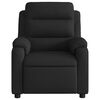vidaXL Massage Recliner Chair Black Polyester, metal, plywood Medium