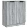 vidaXL Sideboard Set of 2 Grey Sonoma Engineered wood Medium Sideboard