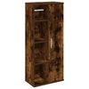 vidaXL Bathroom Cabinet Smoked oak Engineered wood Slim Bathroom Cabinet
