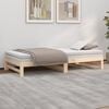 vidaXL Day Bed Natural Wood Solid pine wood Double Pull-Out Day Bed