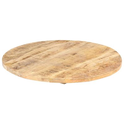 vidaXL Table Top Ø27.6"x(0.98"-1.06") Solid Mango Wood