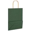 vidaXL Paper Bags 50 pcs with Handles Green 21x11x28 cm