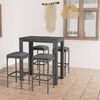 vidaXL Garden Bar Set Grey