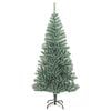 vidaXL Artificial Christmas Tree Green and white PET 82.7 in