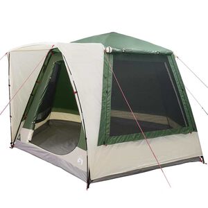 vidaXL Camping Tent Green 420 x 420 x 227 cm Polyester