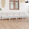 vidaXL Garden Lounge Set White Solid Pinewood Medium Modular