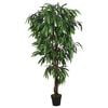 vidaXL Artificial Mango Tree 450 Leaves 47.2" Green