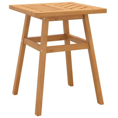vidaXL Side Table 17.7"x17.7"x23.6" Solid Wood Acacia