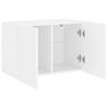 vidaXL TV Cabinet White Engineered wood Standard TV Cabinet