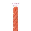 vidaXL Work Rope Orange 0.55 " 82.0 ' Polypropylene