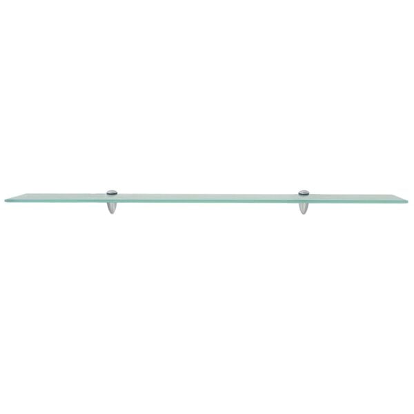 vidaXL Floating Shelf Set of 2 Clear Tempered safety glass 39.4x7.9in