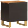 vidaXL Bedside Cabinet Set of 2 Brown and Black