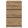 vidaXL Bedside Cabinet Artisan Oak Engineered Wood Medium