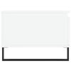 vidaXL Coffee Table White Engineered wood, metal Medium Coffee Table