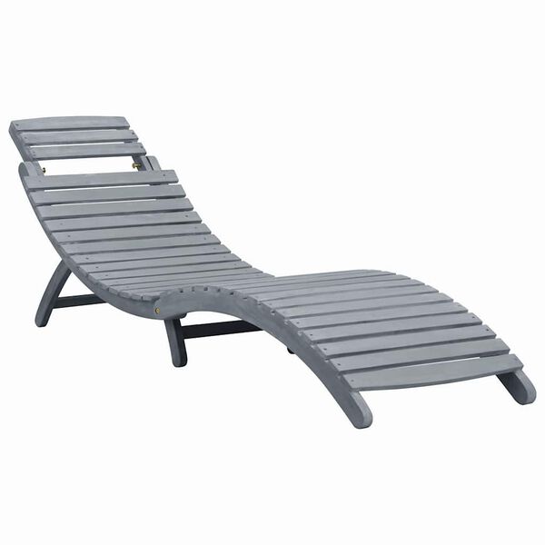 vidaXL Sun Lounger Grey