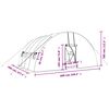 vidaXL Greenhouse White Polyethylene and galvanized steel Large
