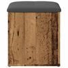 vidaXL Storage Bench Old wood, Dark gray