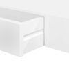 vidaXL Wall Shelf White MDF 31.5 in Wall mounting Wall Shelf