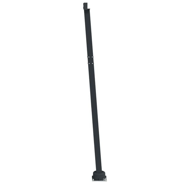 vidaXL Awning Post Set Anthracite Iron 118.1 x 96.5 in Rotatable