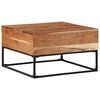 vidaXL Coffee Table Brown Solid Acacia wood Medium Durable