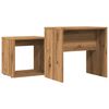 vidaXL Nesting Coffee Table Artisan Oak Engineered Wood Small Stackable
