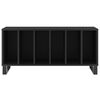 vidaXL Record Cabinet Black Engineered wood, iron 39.4x15.0x18.9 in