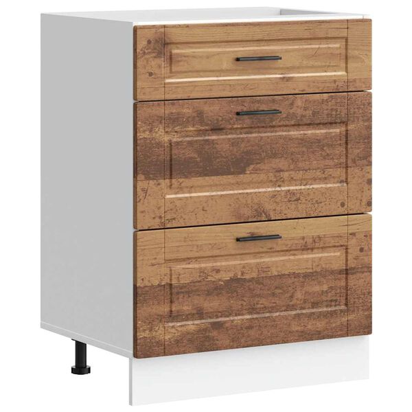 vidaXL Kitchen Base Cabinet Old Wood Engineered Wood Standard