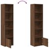 vidaXL Bookcase Brown Oak Engineered Wood Medium Reversible Bookcase