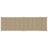 vidaXL Sun Lounger Natural wood, Beige