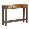 vidaXL Console Table Multicolor Solid wood 46.5x11.8x31.5 in